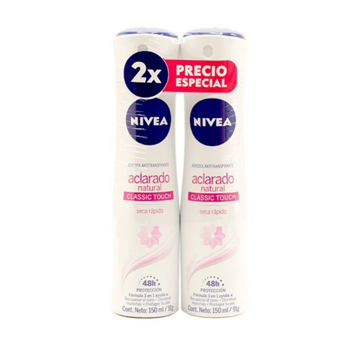 Nivea Duo Desodorante Spray Aclarado Natural - Farmacias Arrocha