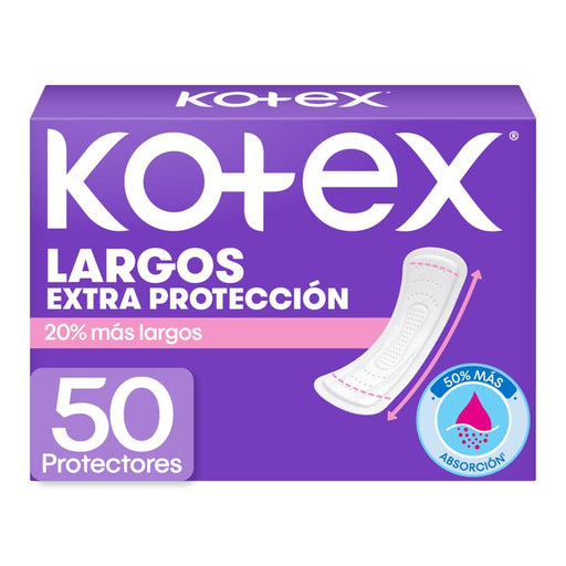 Protectores Diarios Kotex Largos 50U - Farmacias Arrocha