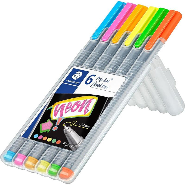 Staedtler Estruche De 6 Rotuladores Neon Punta Fina