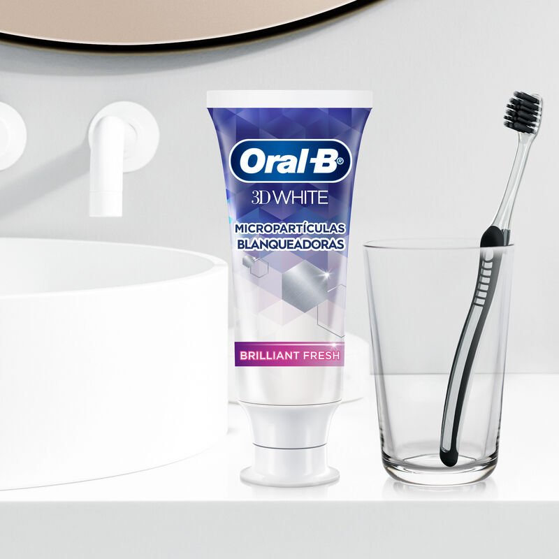 Pasta dental Anticaries con Flúor Oral - B 3d White Brilliant Fresh 75 ml (100 g) 2 Unidades - Farmacias Arrocha