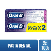 Pasta dental Anticaries con Flúor Oral - B 3d White Brilliant Fresh 75 ml (100 g) 2 Unidades - Farmacias Arrocha