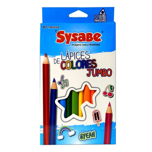 Sysabe Lapices De Colores Caja 12 Colores Jumbo - Farmacias Arrocha