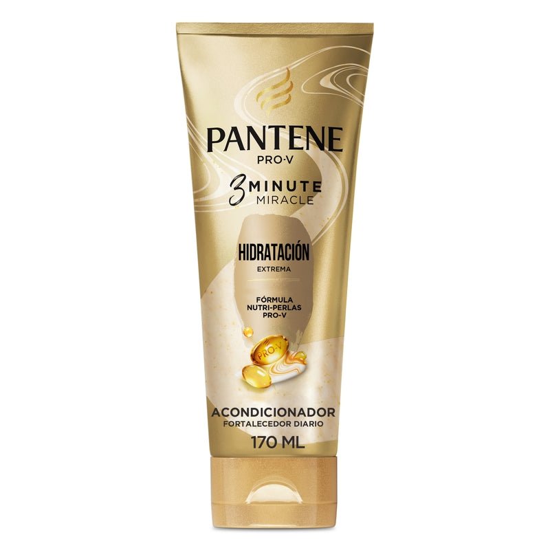 Acondicionador Fortalecedor Diario Pantene Pro - v 3 Minute Miracle Hidratación Extrema 170 ml - Farmacias Arrocha