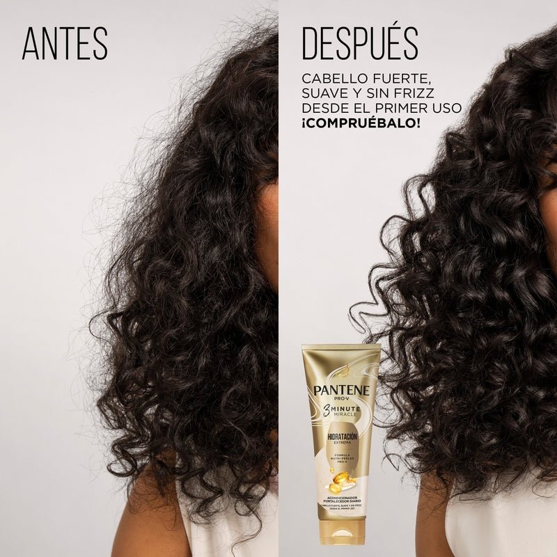 Acondicionador Fortalecedor Diario Pantene Pro - v 3 Minute Miracle Hidratación Extrema 170 ml - Farmacias Arrocha