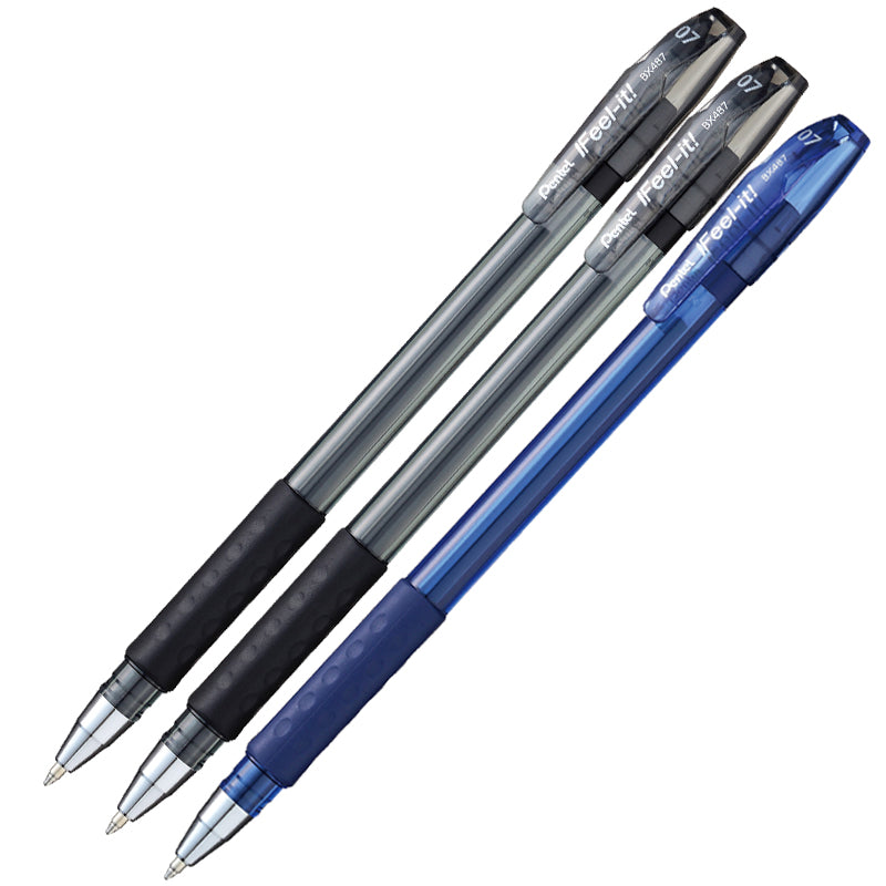 Boligrafo Feel it 2 piezas negra 1 azul 0.7mm - Farmacias Arrocha