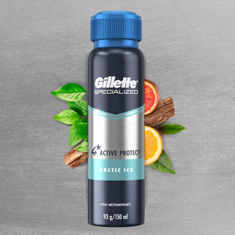 Spray Antitranspirante Gillette Specialized Artic Ice 93 g - Farmacias Arrocha