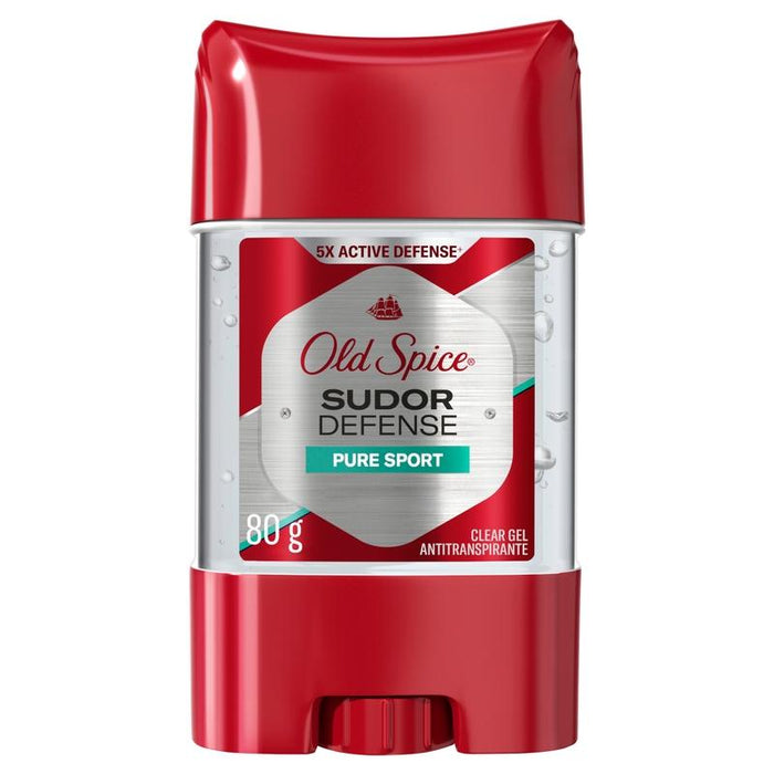 Gel Antitranspirante Old Spice Sudor Defense Pure Sport 80 g