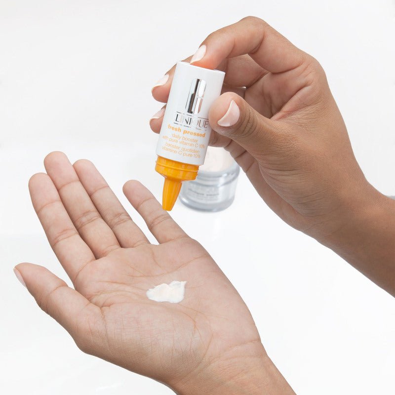 Clinique Fluido Refuerzo diario con Vitamina C 10% Fresh Pressed™ Antiarrugas 4 x 8.5 ml - Farmacias Arrocha