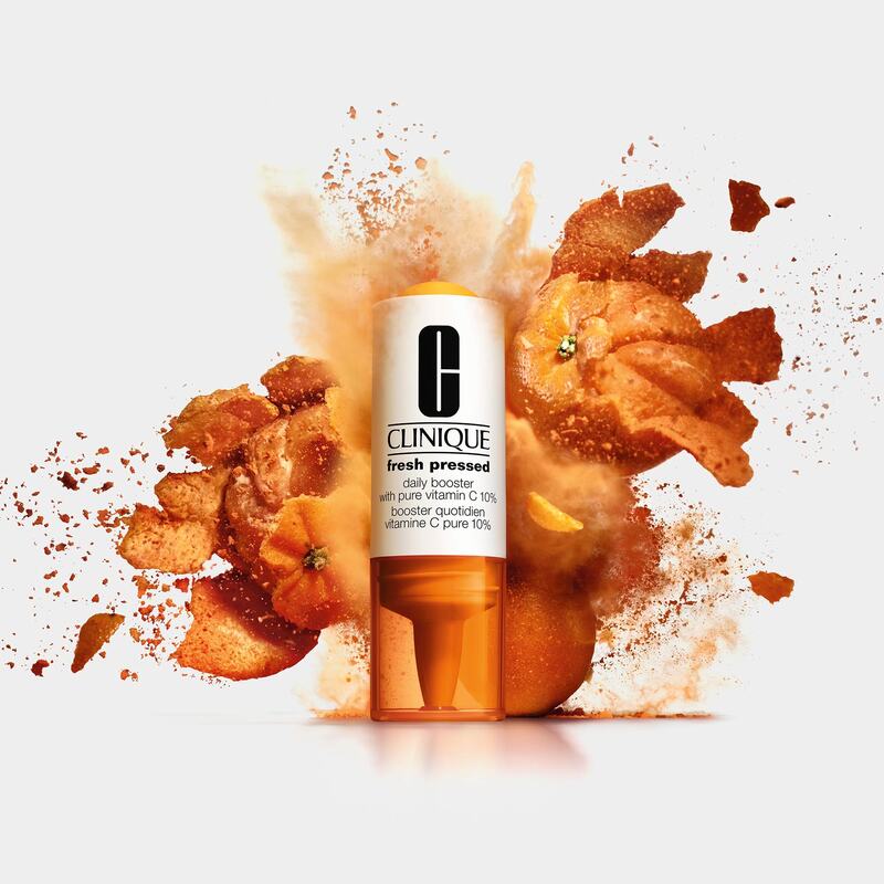 Clinique Fluido Refuerzo diario con Vitamina C 10% Fresh Pressed™ Antiarrugas 4 x 8.5 ml - Farmacias Arrocha