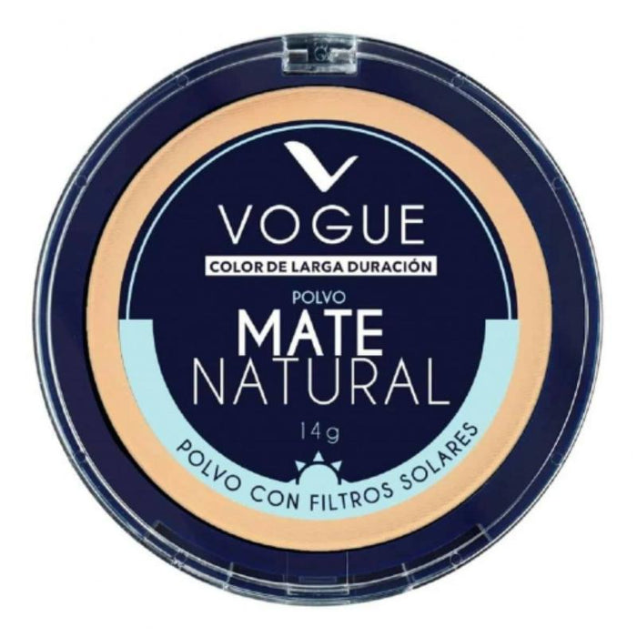 Vogue Polvo Compacto Mate Natural Con ácido Hialurónico