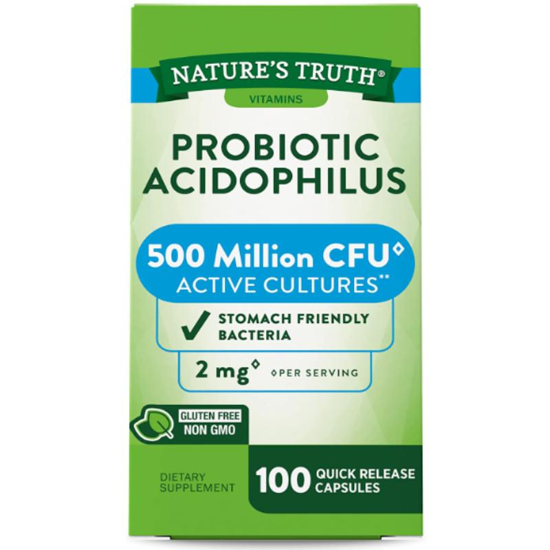 Nature'S Truth Probiotic Acidophilus 500 Millions X 100 - Farmacias Arrocha