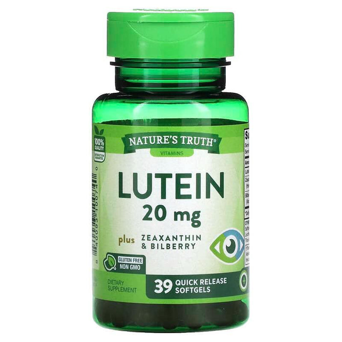 Nature'S Truth Lutein 20Mg + Zeaxanthin & Bilberry 39So