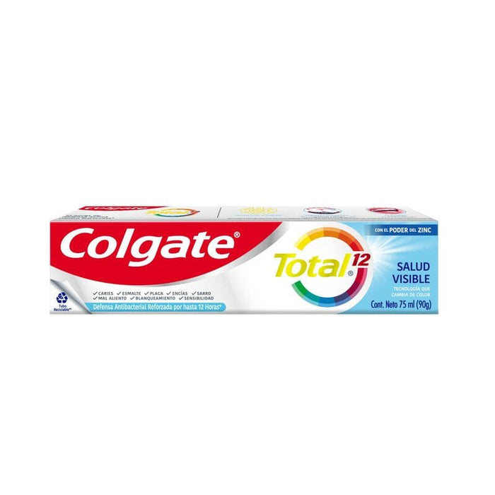 Pasta Dental Colgate Total 12 Salud Visible 75 ml - Farmacias Arrocha