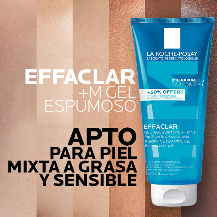 La Roche Posay Effaclar Gel Limpiador Para Piel Grasa 300Ml