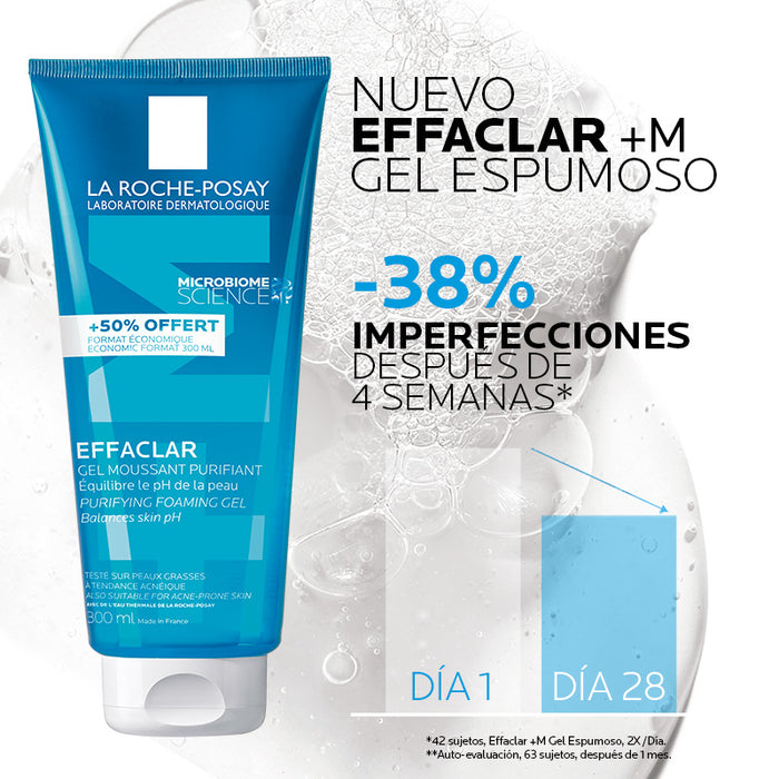 La Roche Posay Effaclar Gel Limpiador Para Piel Grasa 300Ml