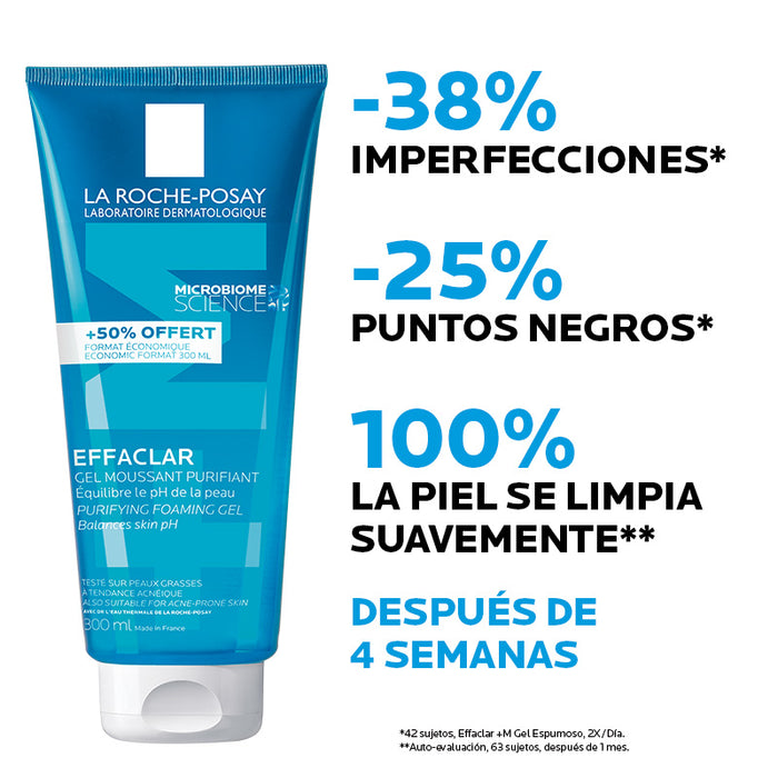 La Roche Posay Effaclar Gel Limpiador Para Piel Grasa 300Ml