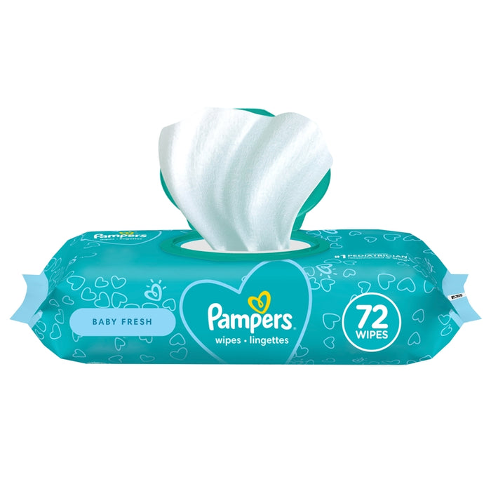 Pampers Wipes Complete Clean Baby Fresh Scented 72