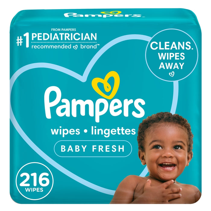 Toallitas húmedas Pampers Fresh, 216 unidades