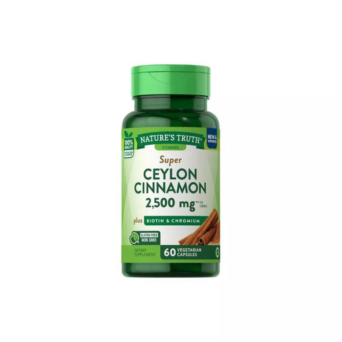 Nature'S Truth Cinnamon W/Biotin & Chrom 60 Caps