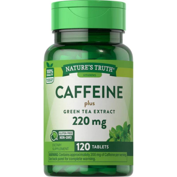 Nature'S Truth Cafeine 200 Mg+Green Tea Ext 120 Tabs