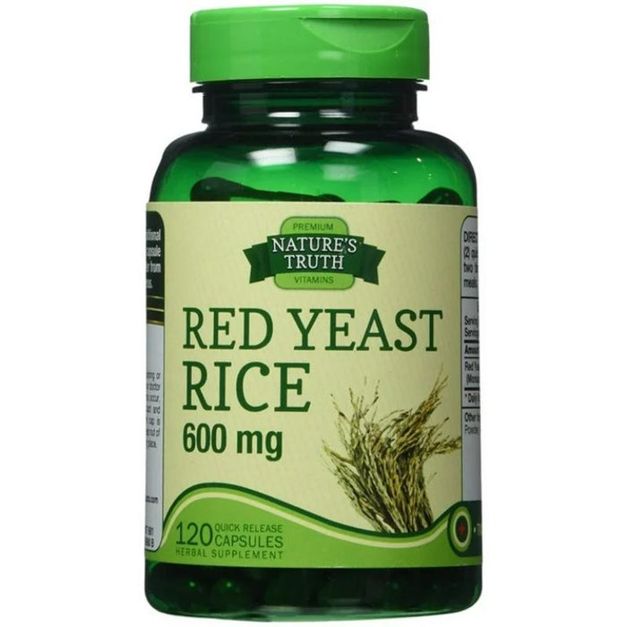 Nature'S Truth Red Yeast Rice 1200Mg 600X2 De 120 Caps