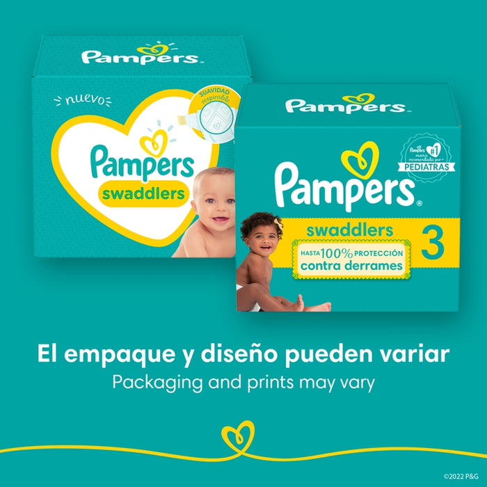 Pañales Pampers Swaddlers Talla 3, 112 unidades