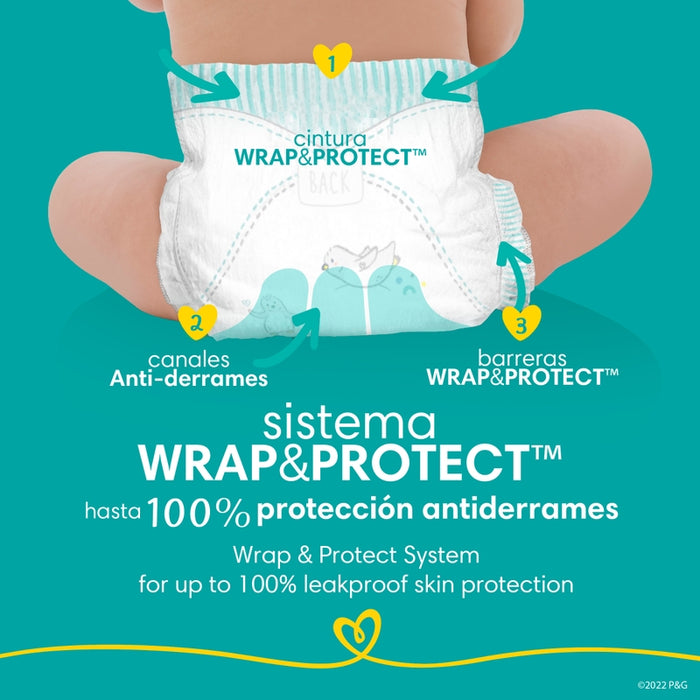 Pañales Pampers Swaddlers Talla 3, 112 unidades