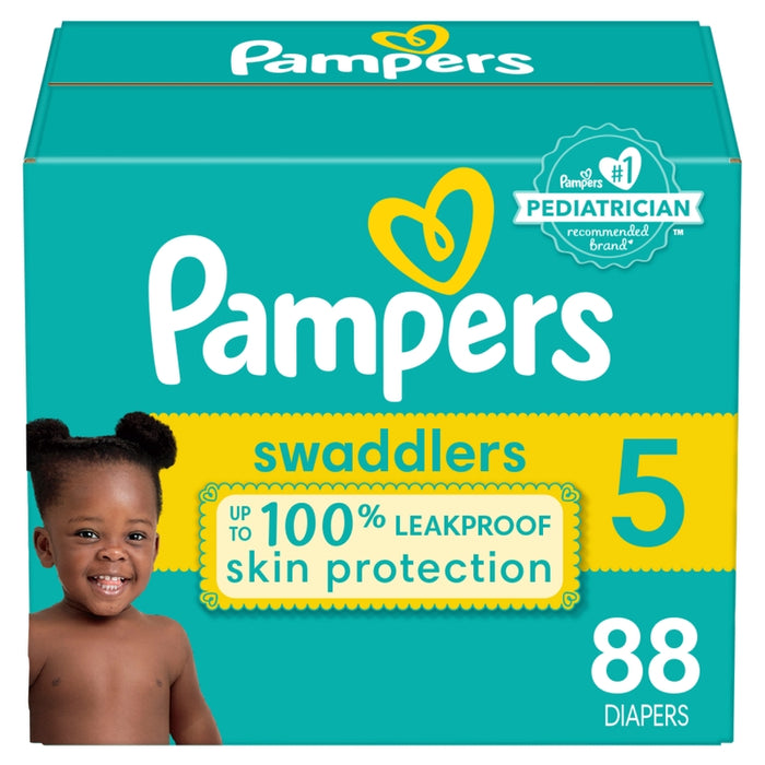 Pañales Pampers Swaddlers Talla 5, 88 unidades