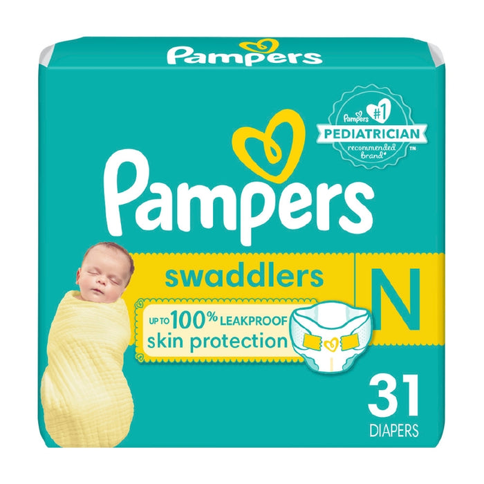 Pañales Pampers Swaddlers Talla 0, 31 unidades