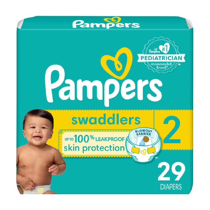 Pañales Pampers Swaddlers Talla 2, 29 unidades