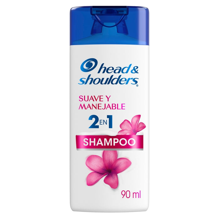 Shampoo Control Caspa Head & Shoulders Suave Y Manejable 2 En 1 90 ml