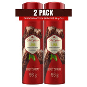 Desodorante Body Spray Old Spice Leña 96 g/150 ml X 2 Unidades - Farmacias Arrocha