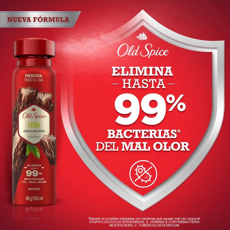 Desodorante Body Spray Old Spice Leña 96 g/150 ml X 2 Unidades - Farmacias Arrocha
