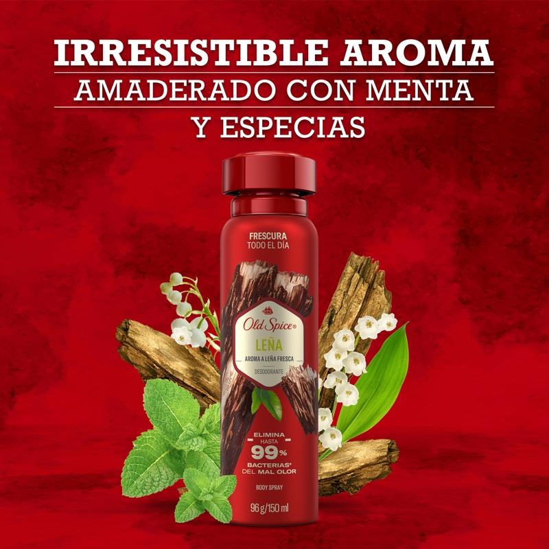 Desodorante Body Spray Old Spice Leña 96 g/150 ml X 2 Unidades - Farmacias Arrocha