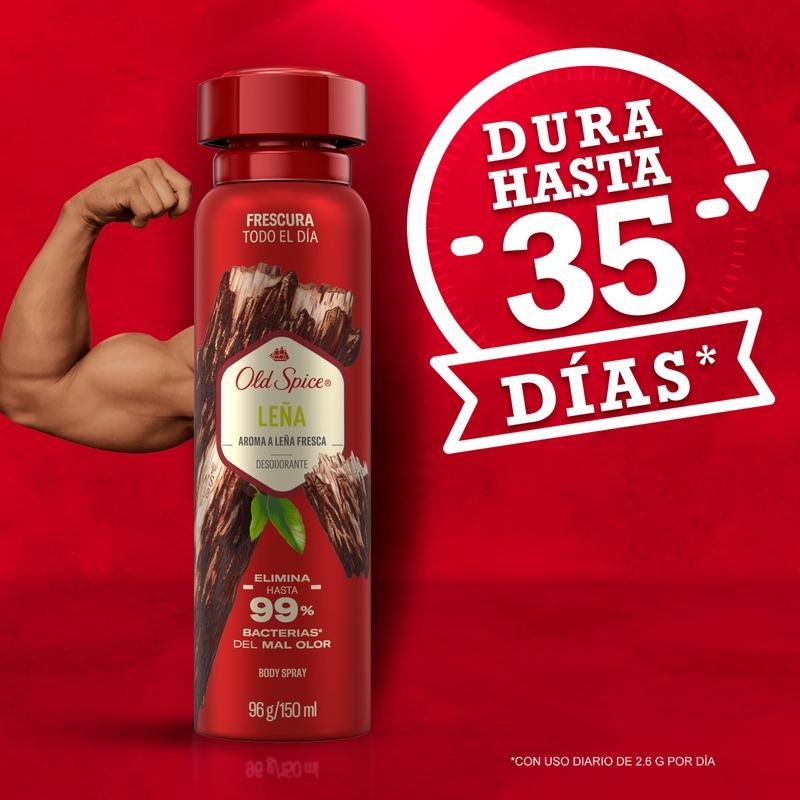 Desodorante Body Spray Old Spice Leña 96 g/150 ml X 2 Unidades - Farmacias Arrocha