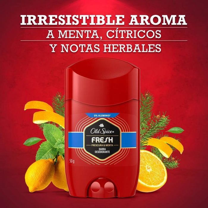 Barra Desodorante Old Spice Fresh 50 g X 2 Unidades