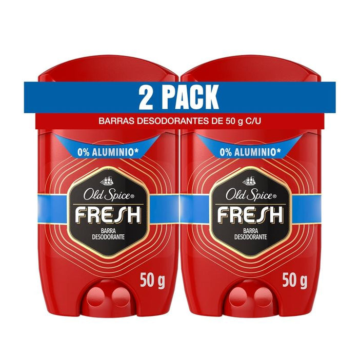 Barra Desodorante Old Spice Fresh 50 g X 2 Unidades