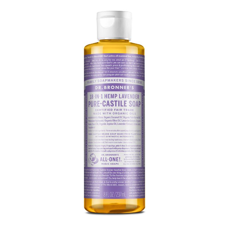Dr. Bronner's Lavanda Jabón Líquido Puro de Castilla 8 oz - Farmacias Arrocha