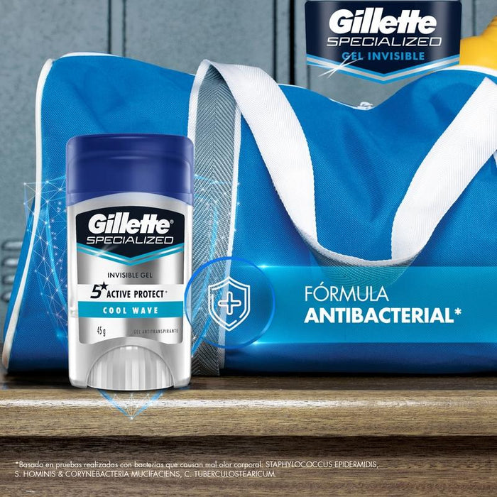 Gel Antitranspirante Gillette Specialized Cool Wave 45 g