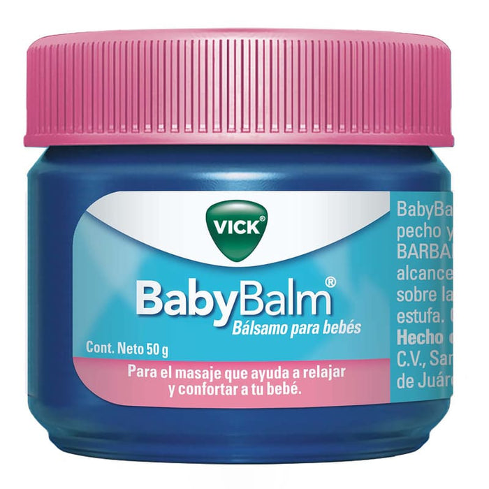 Vick Babybalm Bálsamo Relajante Para Bebés 50 G - Farmacias Arrocha