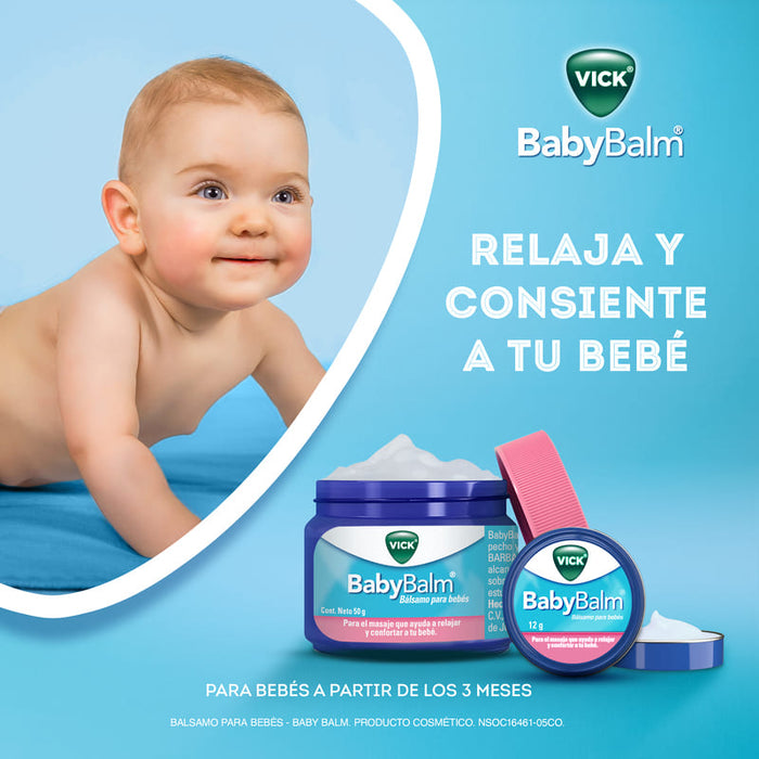 Vick Babybalm Bálsamo Relajante Para Bebés 50 G - Farmacias Arrocha