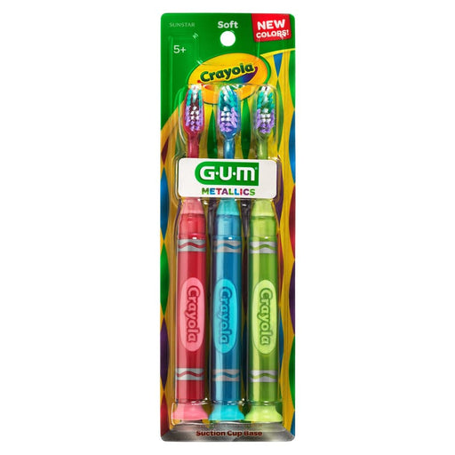 Gum Gum Crayola Marker Toothbrush 3Ct Metallic - Farmacias Arrocha