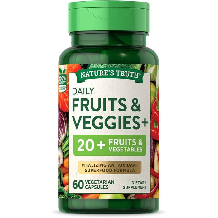 Nature'S Truth Super Fruit & Veggies X 60 Capsulas