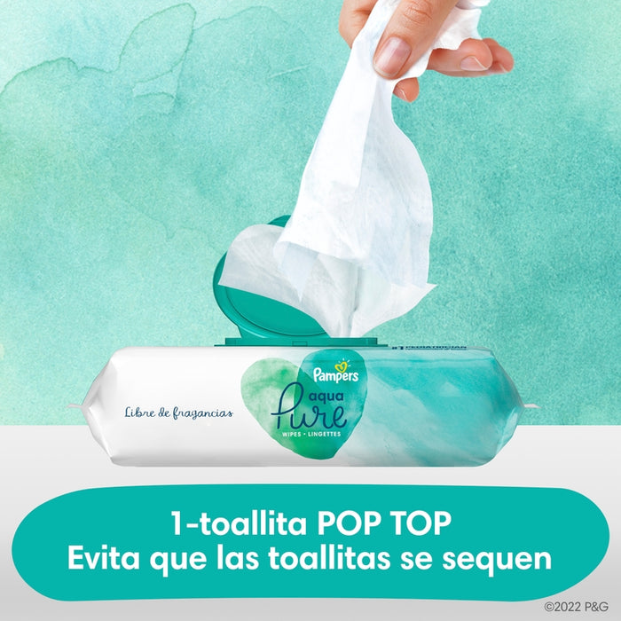 Toallitas húmedas Pampers Aqua, 56 unidades