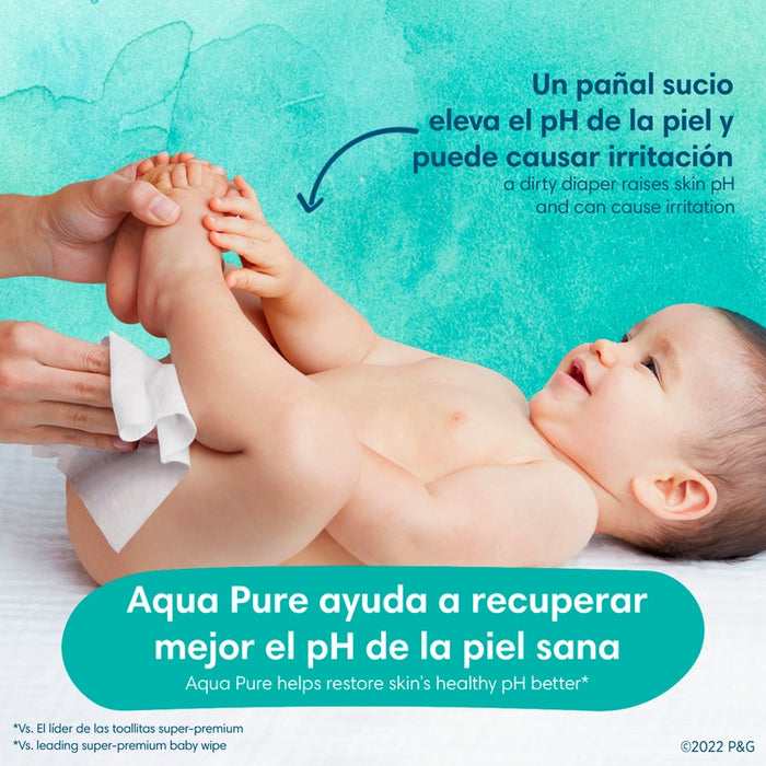 Toallitas húmedas Pampers Aqua, 56 unidades