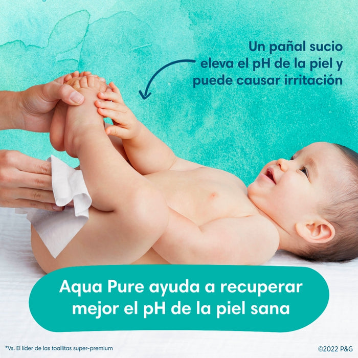 Toallitas húmedas Pampers Aqua, 56 unidades