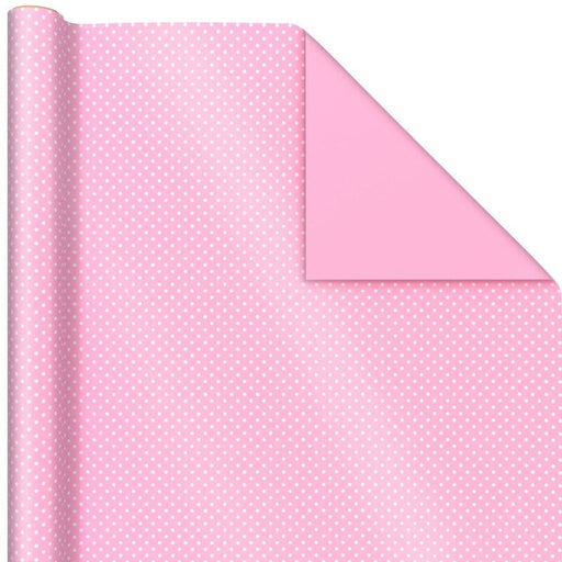 Hallmark Papel De Regalo Reversible Rosa Mini Puntos 20Ft² - Farmacias Arrocha