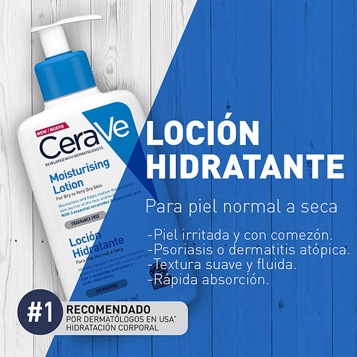 Cerave Locion Hidratante Para Cuerpo Ligera 236Ml - Farmacias Arrocha