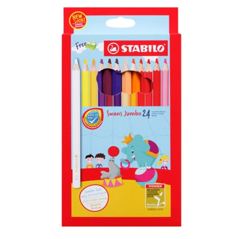 Swans Lapiz Color 24 Jumbo - Farmacias Arrocha