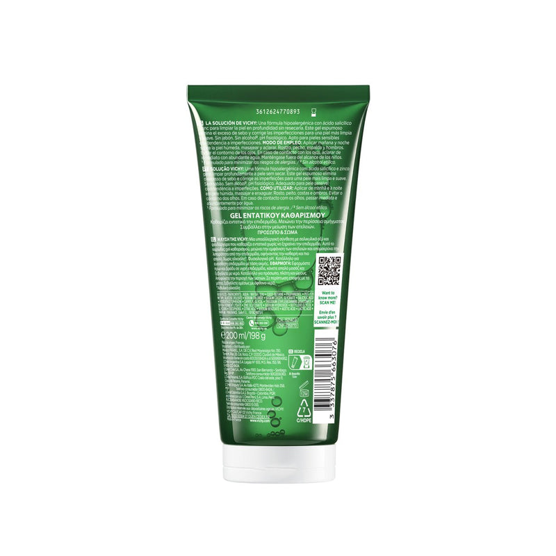 Vichy Normaderm Phytosolution Gel Limpiador Anti Imperfecciones 200Ml - Farmacias Arrocha